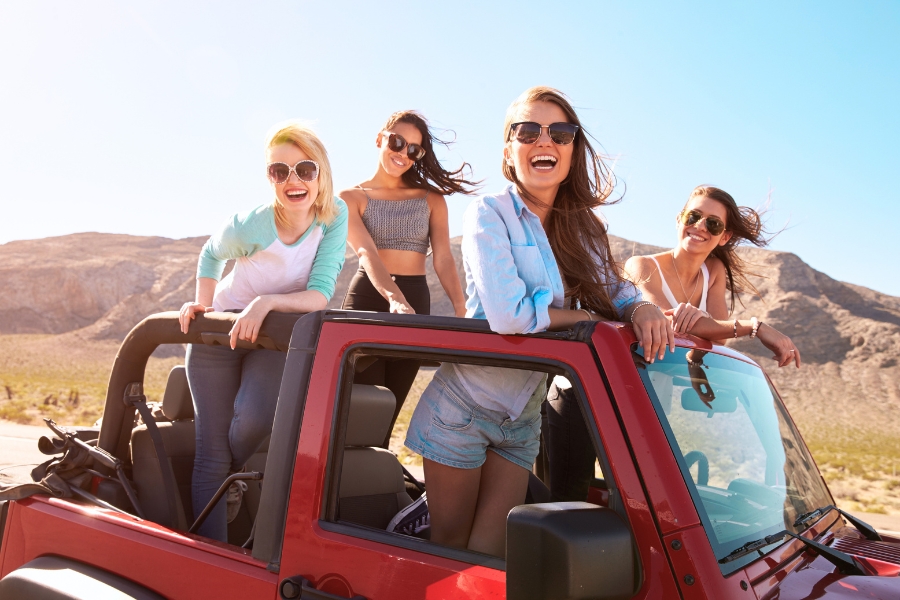 Friends on a Road Trip